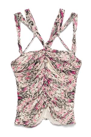 Top Revon in seta stampata ISABEL MARANT | HT0638FAC2J05I40PK